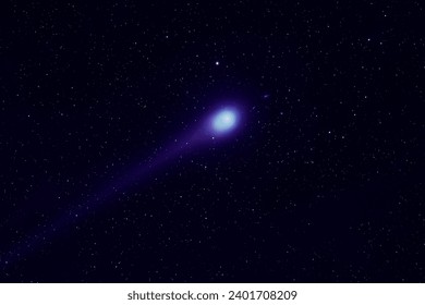 Comet in space. Elements of this image furnished by NASA. High quality photo
