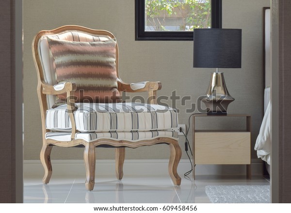 Comfortable Classic Style Lounge Chair Next Stock Photo