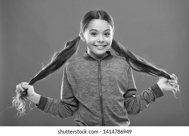 Long Haired Little Girl Ponytail Stock Photos Images