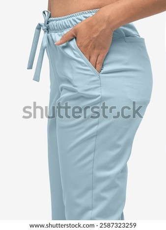 Comfortable Nurse Work Pants with Drawstring Waist
