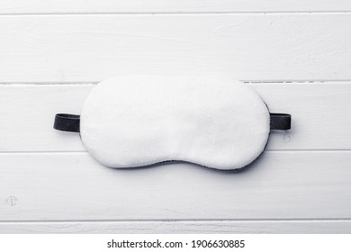 Comfortable White Sleeping Mask Mockup On White Background