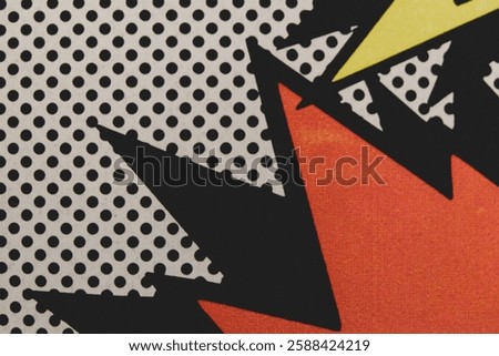 Comic Book Macro Closeup Dots Speech Bubble Abstract Minimal Copy Space Idea