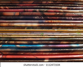 Comic Books On A Table In Close View