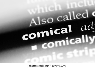 comical word in a dictionary. comical concept
