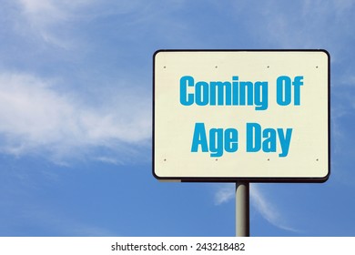 Coming Of Age Day Sign