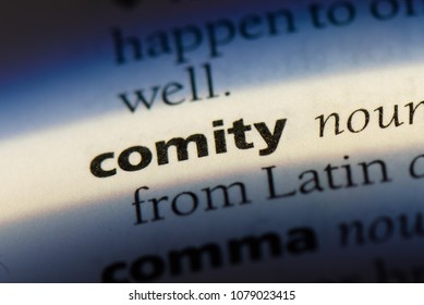 comity word in a dictionary. comity concept - Shutterstock ID 1079023415