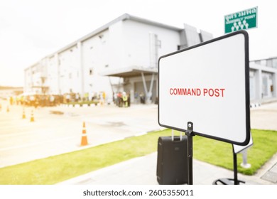 command post and assembly point