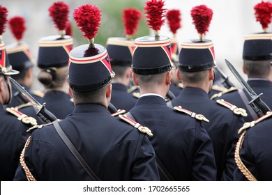 Group Graduates During Commencement Stand Row Stock Photo 1836851620 