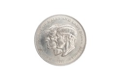 A Commemorative Coin Celebrating The Wedding Of Prince Charles And Lady Diana