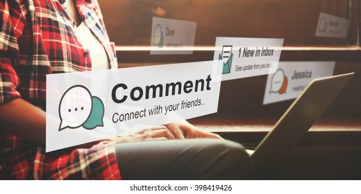 Comment Communication Social Media Response Statement Concept - Powered by Shutterstock