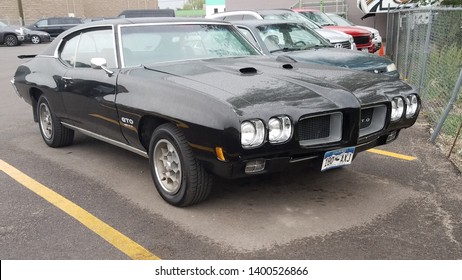 Commerce City, Colorado - May 17, 2019: A Black Pontiac GTO, Second Generation