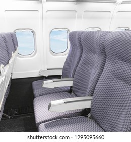 Commercial Airplane Interior Stock Photo 1295095660 | Shutterstock