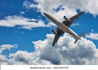 Commercial Airplane Jetliner Travel Business Concept Stock Photo ...