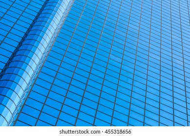Commercial building close up to window