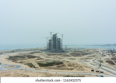 Commercial Building Under Construction In Eko Atlantic City, Lagos, Nigeria