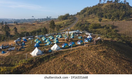 Commercial Camp Ground In Rural Thailand