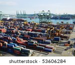 commercial container port
