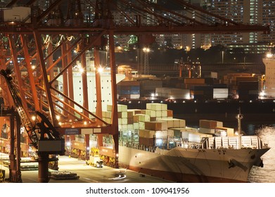 Commercial Container Port In Hong Kong