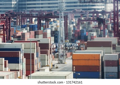 Commercial Container Port In Hong Kong