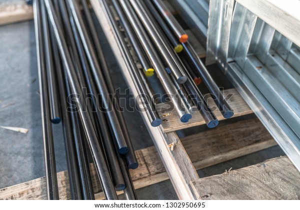 Commercial Garage Door Torsion Tubes Stock Photo Edit Now 1302950695
