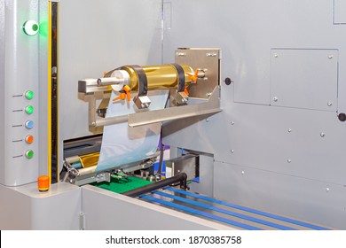 Commercial Hot Golden Foil Letter Embossing Stamping Machine - Shutterstock ID 1870385758