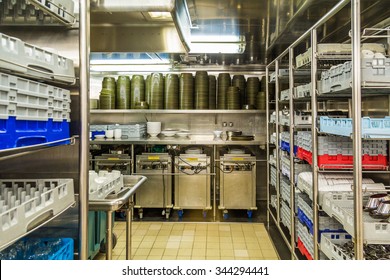 Commercial Kitchen Dishwashing Area