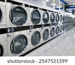 Commercial laundry, washing clothes dryers