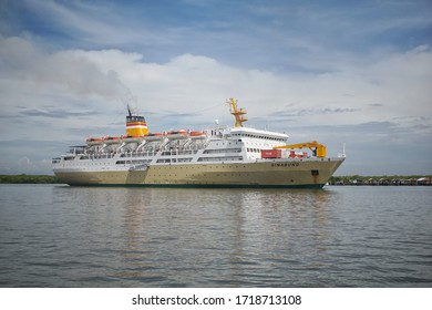 Commercial Passenger Ships That Want To Dock At The Port Of Belawan.  Medan, Indonesia - Ca 2020.