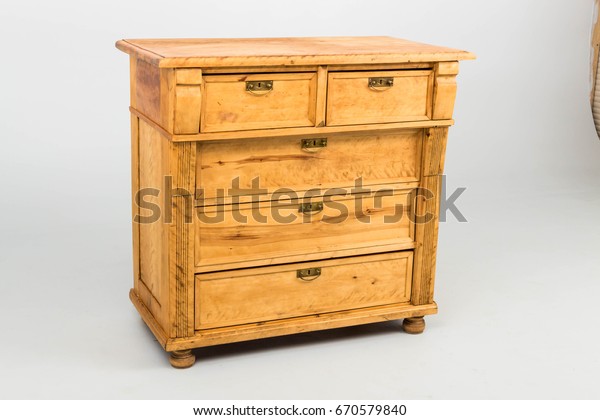 Commodes Bar Antique Wood Vintage Objects Stock Image