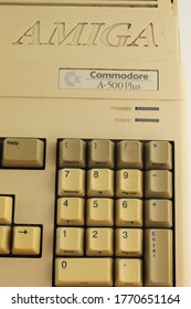 Commodore Amiga A500 Numbers Keypad Close Up: Lancashire, UK, 06-07-2020