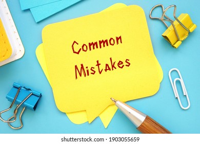 521 Common mistakes Images, Stock Photos & Vectors | Shutterstock