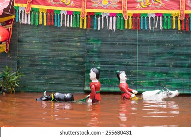 A Common Vietnamese Water Puppetry Show