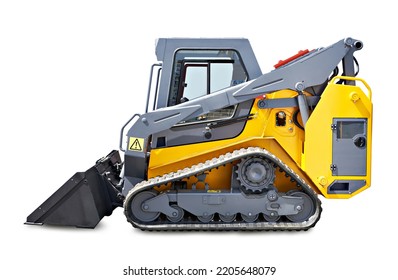 Communal Track Loader Isolated White Background