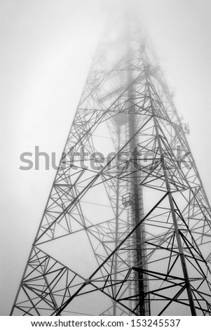 Similar – Image, Stock Photo Energy giants in the fog