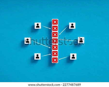Communication barriers concept. Lack of communication between parties. Communication restrictions and lack of mediation.