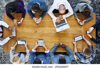 Communication Connection Digital Devices Technology Concept - Shutterstock ID 292636697