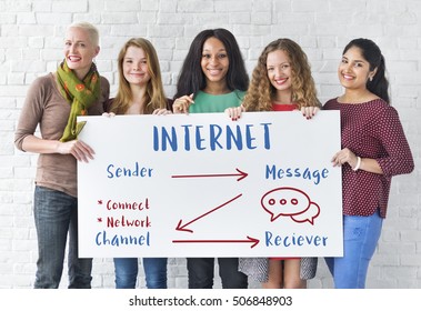 Communication Graph Networking Connection Internet Concept