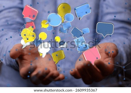 communication paper speak bubble digital