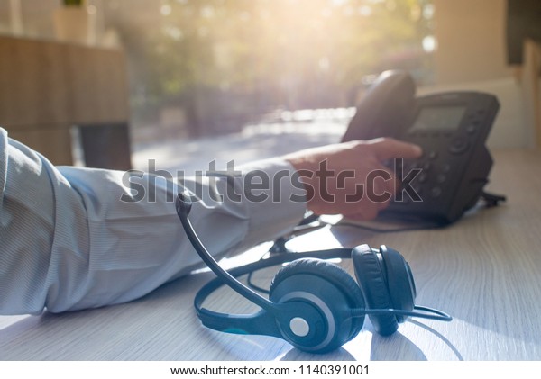 Communication Support Concept Call Center Customer Stock Photo