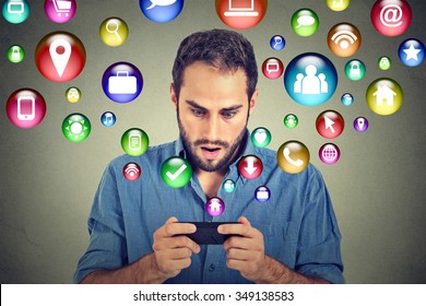 Communication Technology Mobile Phone High Tech Stock Photo 349138583 ...