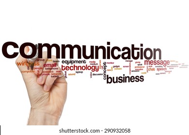 Communication word cloud concept