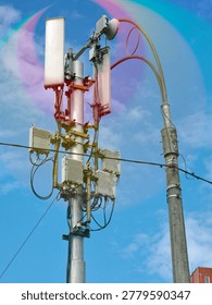 A communications tower radiating electromagnetic fields that may be detrimental to the well-being of both humans and wildlife