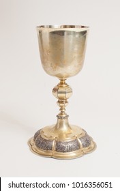 Communion Golden Cup Liturgical Ceremonial Stock Photo 1016356051 ...