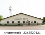 Community center building in a small town 
