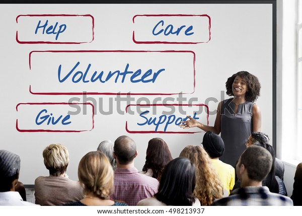 Community Donations Fundraising Volunteer Concept Stock Photo