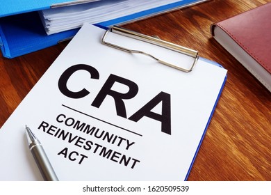 Community Reinvestment Act CRA in the blue clipboard.