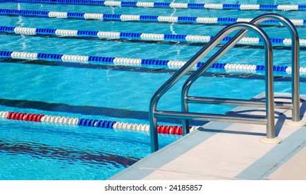 Community Swimming Pool With Racing Lanes