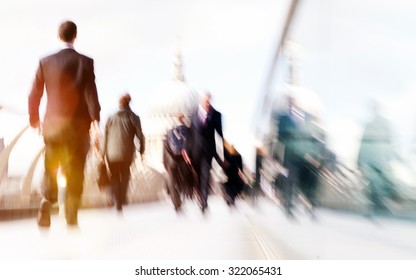 Commuter Business People Commuter Crowd Walking Stock Photo 322065431 ...