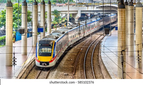 Commuter Train At Kuala Lumpur Station - Malaysia