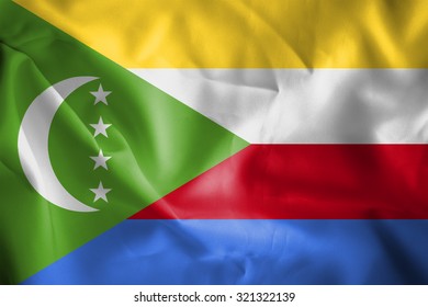 Comoros Islands Waving Flag